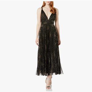 Jill Stuart Glitter Tulle Pleated Midi Dress - NWT - size 8